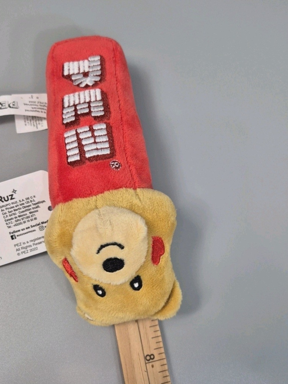 PEZ 2022 Valentine Plush Bear New With Tag Pre Loved - Picture 6 of 6